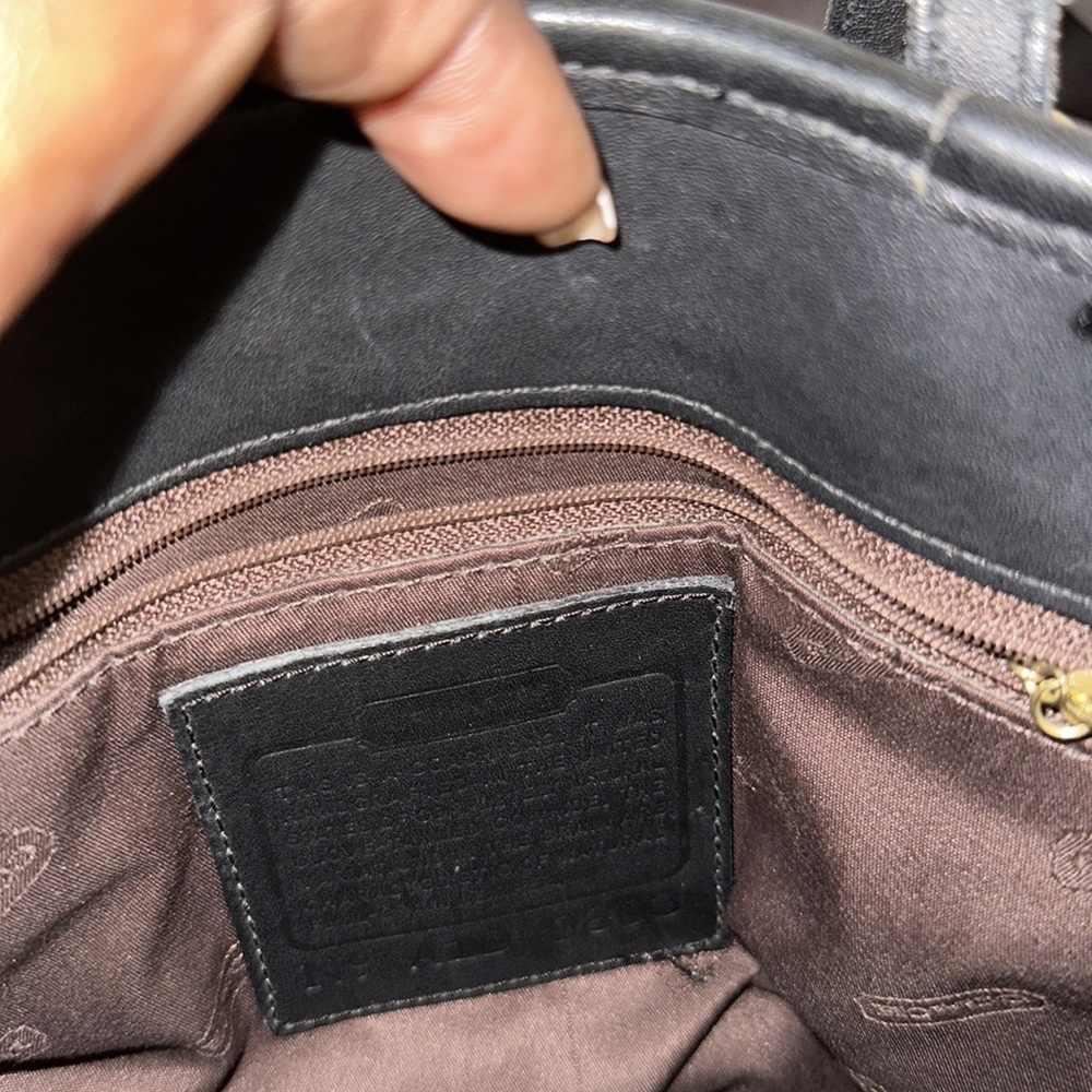Coach Black Leather Vintage Bucket Bag - Picture 5 of 5